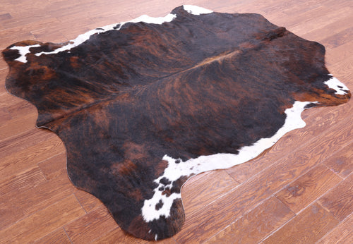 Tricolor Natural Cowhide Rug - Large 6'9