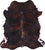 Tricolor Natural Cowhide Rug - XLarge 7'0"H x 6'2"W