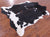 Tricolor Natural Cowhide Rug - XLarge 7'1"H x 5'11"W