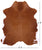 Brown & White Natural Cowhide Rug - Medium 6'3"H x 5'3"W