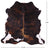 Tricolor Brindle Natural Cowhide Rug - Medium 5'9"H x 5'10"W