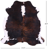 Thumbnail for Tricolor Natural Cowhide Rug - Medium 6'2