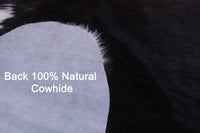 Thumbnail for Tricolor Natural Cowhide Rug - Medium 6'2