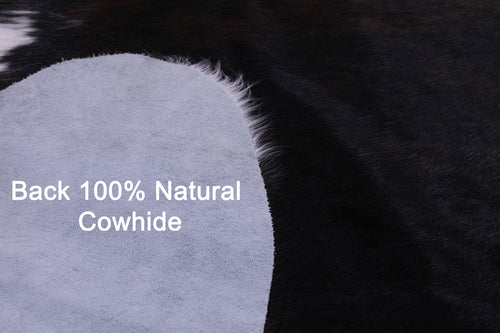 Tricolor Natural Cowhide Rug - Medium 6'2