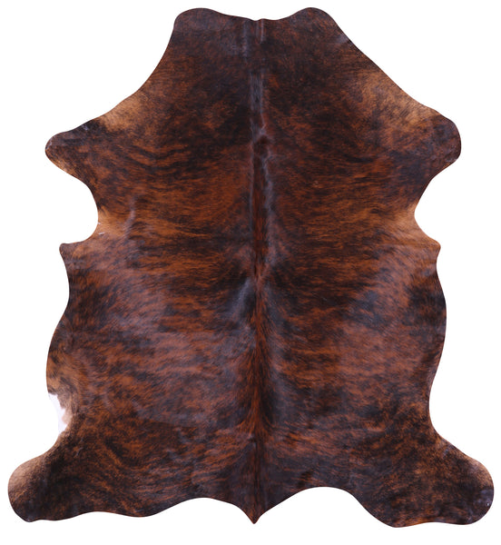 Brindle Natural Cowhide Rug - Medium 6'3"H x 5'9"W