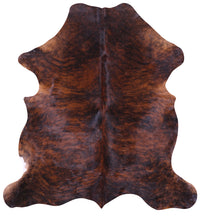 Thumbnail for Brindle Natural Cowhide Rug - Medium 6'3