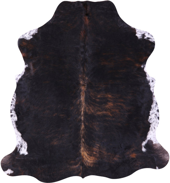 Tricolor Natural Cowhide Rug - Large 6'4"H x 5'10"W