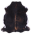 Tricolor Natural Cowhide Rug - Large 6'4"H x 5'10"W