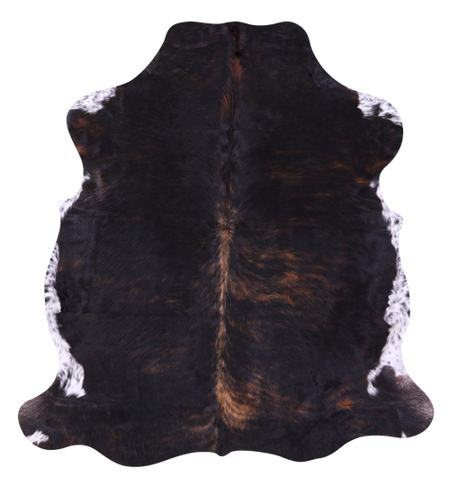 Tricolor Natural Cowhide Rug - Large 6'4