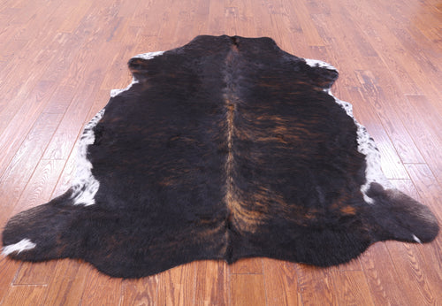Tricolor Natural Cowhide Rug - Large 6'4