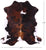 Tricolor Natural Cowhide Rug - XLarge 7'2"H x 6'5"W