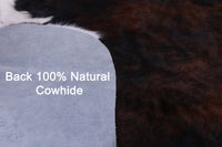 Thumbnail for Tricolor Natural Cowhide Rug - XLarge 7'2