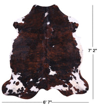 Thumbnail for Tricolor Natural Cowhide Rug - XLarge 7'2