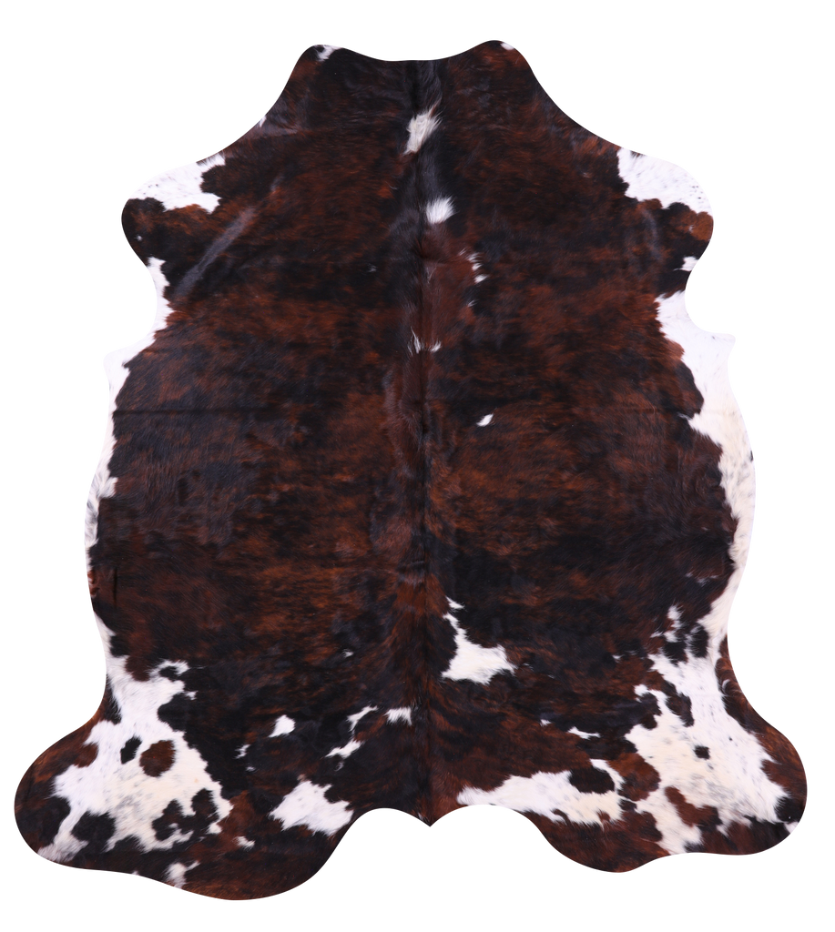Tricolor Natural Cowhide Rug - X-Large 7'2"H x 6'7"W