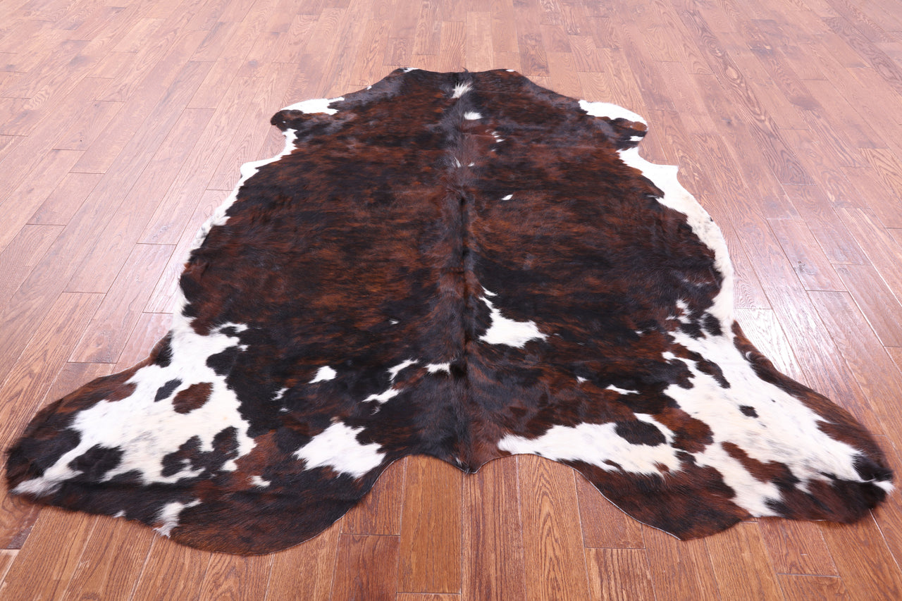 Tricolor Natural Cowhide Rug - XLarge 7'2"H x 6'7"W