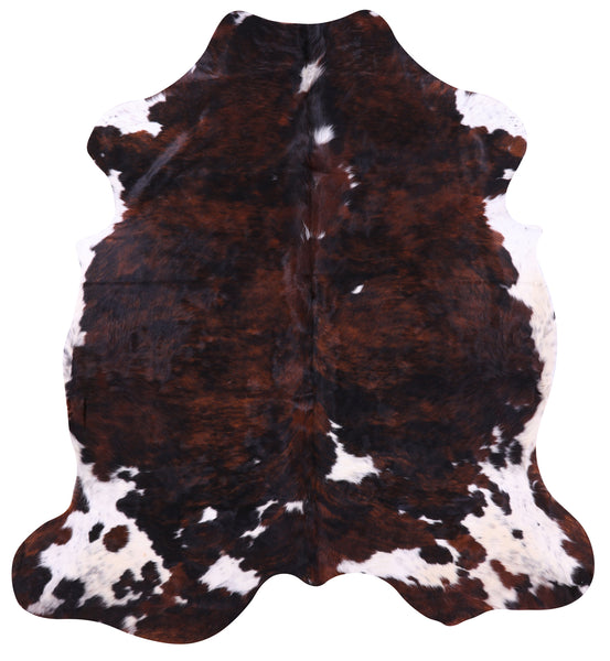 Tricolor Natural Cowhide Rug - XLarge 7'2"H x 6'7"W