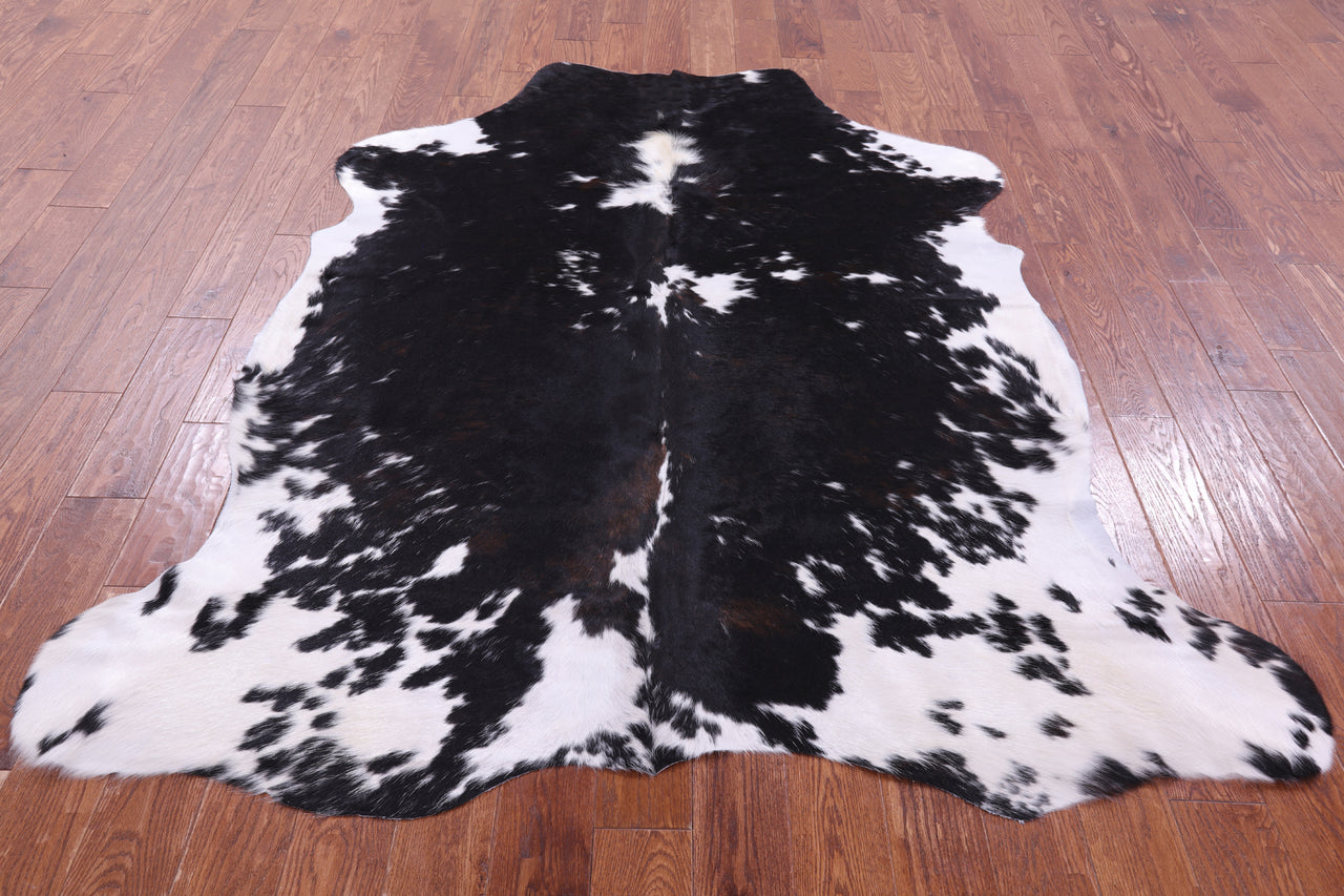 Tricolor Natural Cowhide Rug - XLarge 7'0"H x 6'0"W