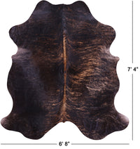 Thumbnail for Brindle Natural Cowhide Rug - XLarge 7'4