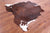 Brown & White Natural Cowhide Rug - Small 5'4"H x 6'0"W