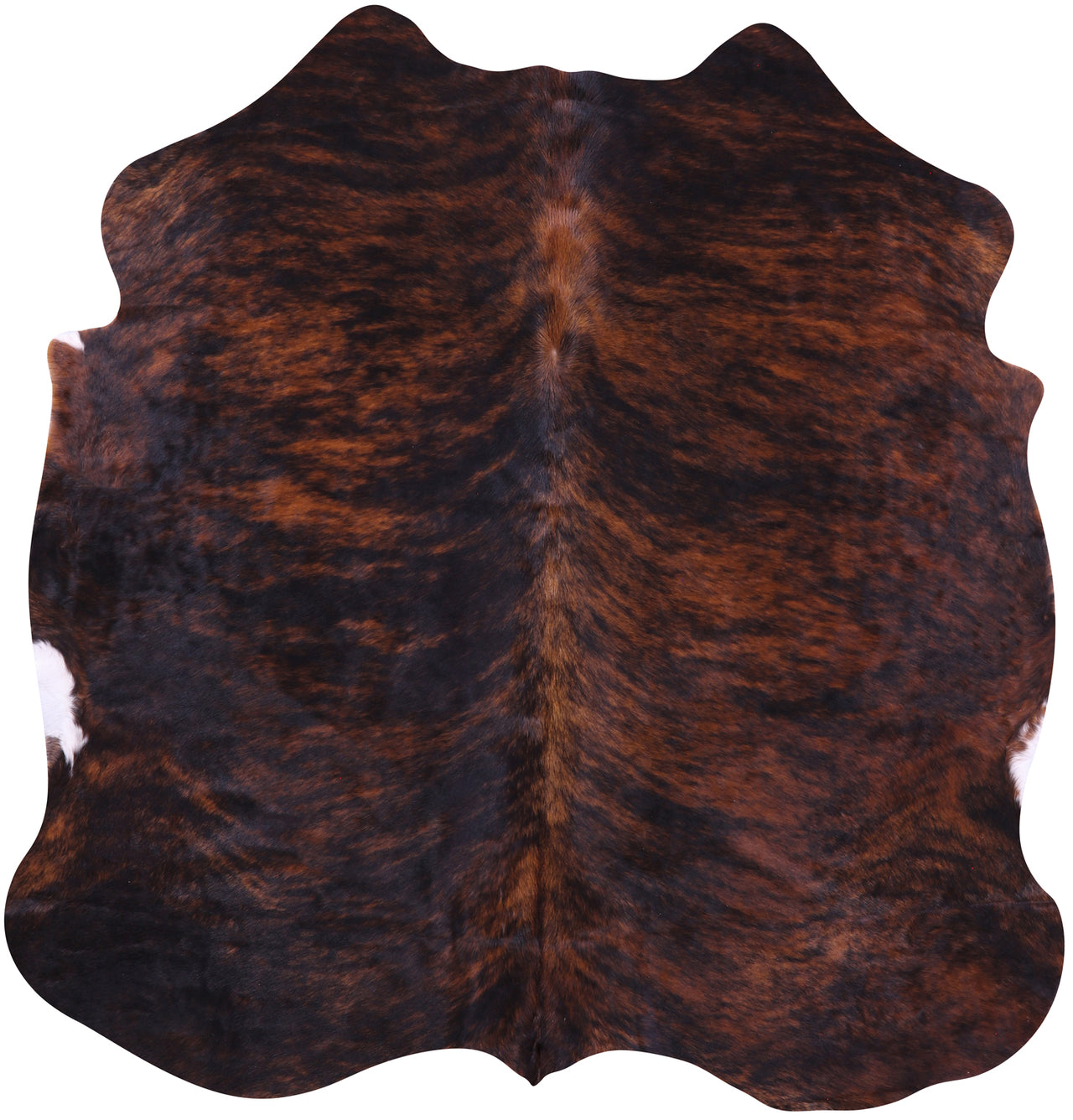 Brindle Natural Cowhide Rug - Small 5'7"H x 5'4"W