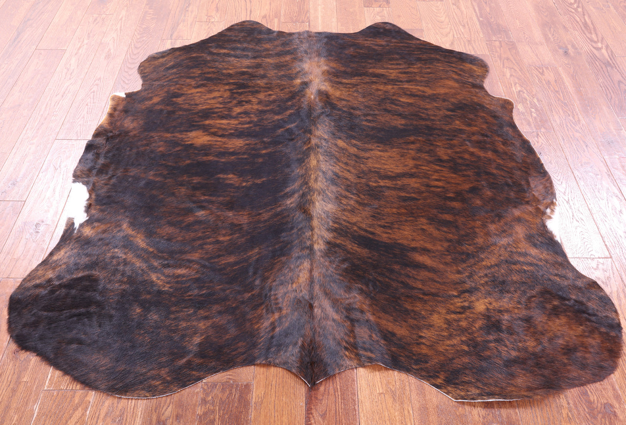 Brindle Natural Cowhide Rug - Small 5'7"H x 5'4"W