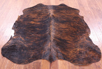 Thumbnail for Brindle Natural Cowhide Rug - Small 5'7