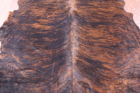 Thumbnail for Brindle Natural Cowhide Rug - Small 5'7