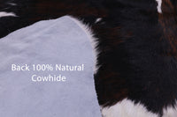 Thumbnail for Tricolor Natural Cowhide Rug - Small 5'7