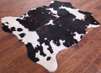 Thumbnail for Tricolor Natural Cowhide Rug - Small 5'7