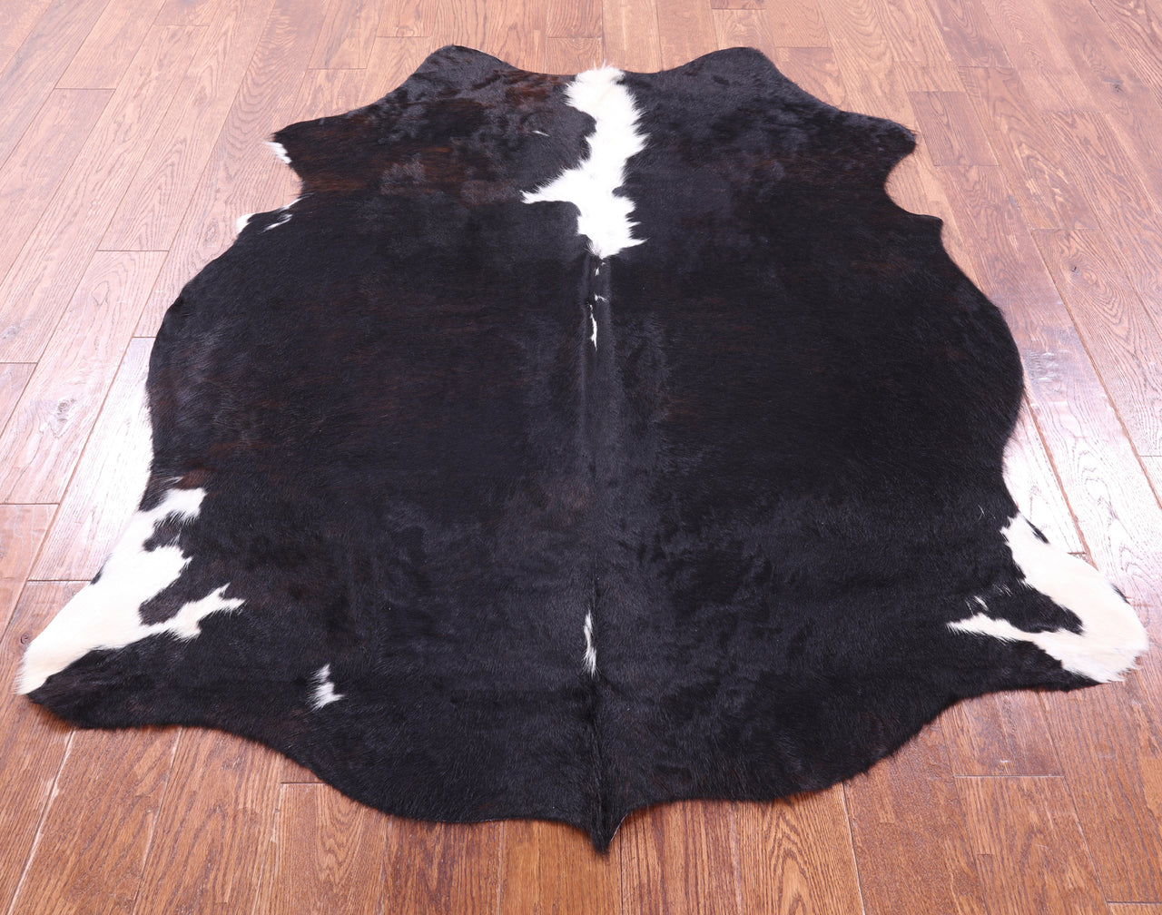 Tricolor Natural Cowhide Rug - Medium 5'11"H x 4'6"W