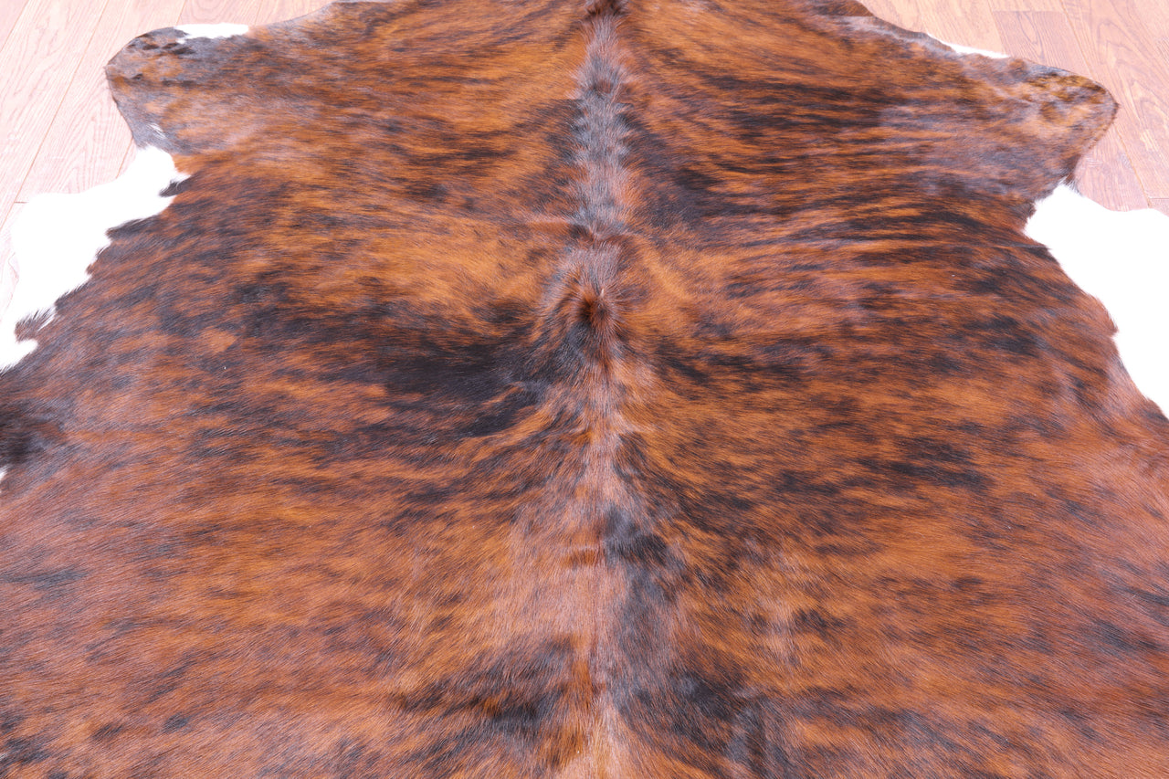 Tricolor Natural Cowhide Rug - Medium 5'8"H x 5'5"W