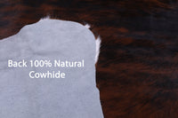 Thumbnail for Tricolor Natural Cowhide Rug - Medium 5'8