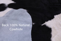 Thumbnail for Black & White Natural Cowhide Rug - Small 5'7