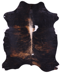 Thumbnail for Dark Brindle Natural Cowhide Rug - X-Large 7'2