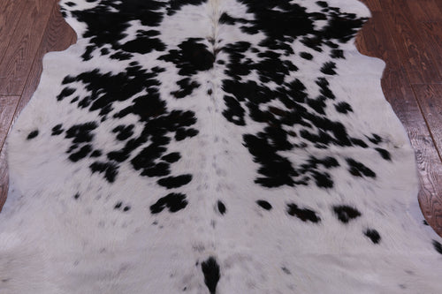 Black Salt & Pepper Natural Cowhide Rug - Large 6'8