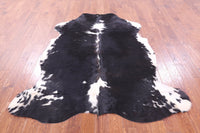 Thumbnail for Black & White Natural Cowhide Rug - Large 6'11