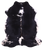 Black & White Natural Cowhide Rug - Large 6'11"H x 6'0"W