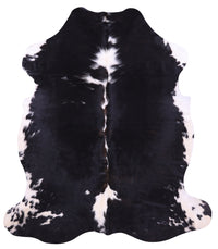 Thumbnail for Black & White Natural Cowhide Rug - Large 6'11