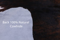 Thumbnail for Tricolor Natural Cowhide Rug - Large 6'11