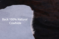 Thumbnail for Tricolor Natural Cowhide Rug - XLarge 7'0