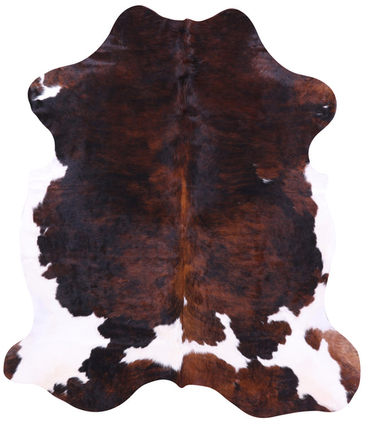 Tricolor Natural Cowhide Rug - XLarge 7'0"H x 6'0"W