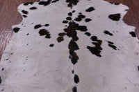 Thumbnail for Tricolor Natural Cowhide Rug - Large 6'6