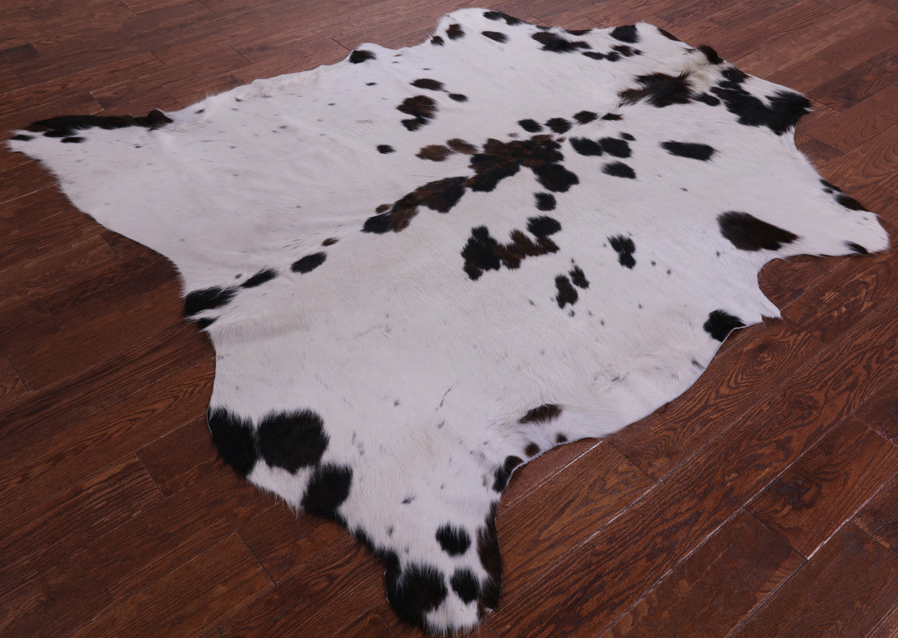 Tricolor Natural Cowhide Rug - Large 6'6"H x 6'0"W