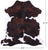 Tricolor Natural Cowhide Rug - Large 6'11"H x 6'5"W