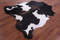 Thumbnail for Tricolor Natural Cowhide Rug - Large 6'6