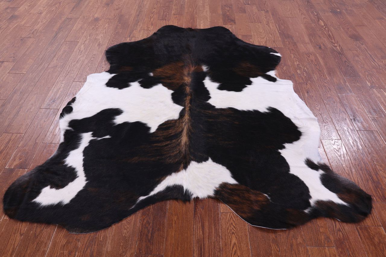 Tricolor Natural Cowhide Rug - Large 6'6"H x 6'1"W