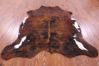 Thumbnail for Tricolor Natural Cowhide Rug - XLarge 7'1