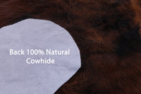 Thumbnail for Tricolor Natural Cowhide Rug - XLarge 7'1