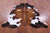 Tricolor Natural Cowhide Rug - Large 6'11"H x 6'0"W