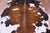 Tricolor Natural Cowhide Rug - Large 6'11"H x 6'0"W